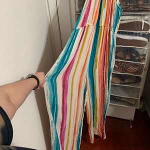 Colorful Striped Jumpsuit